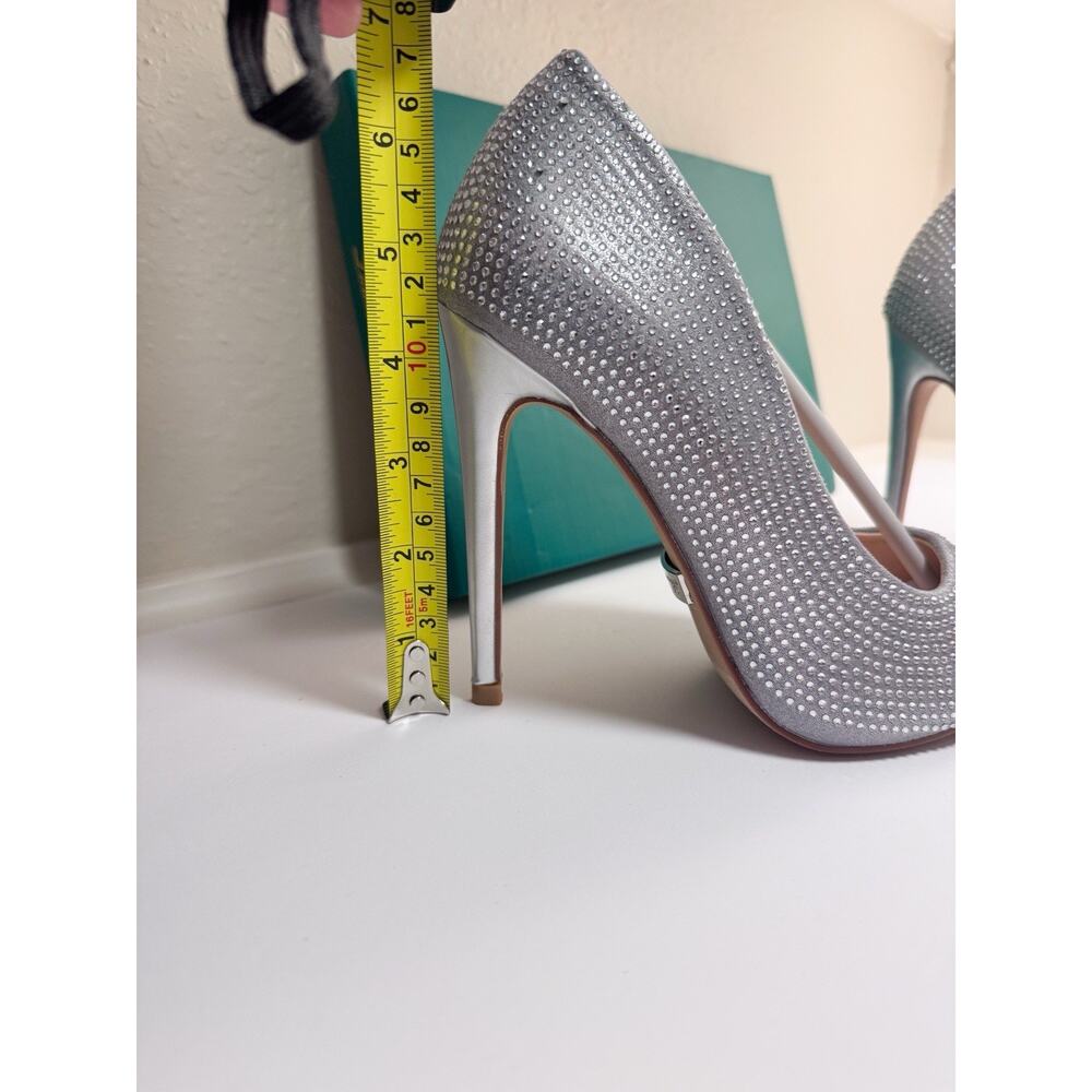 Lauren Lorraine Dori Rhinestone Pointed Toe High Heel Stiletto Formal 6.5 - Picture 3 of 6
